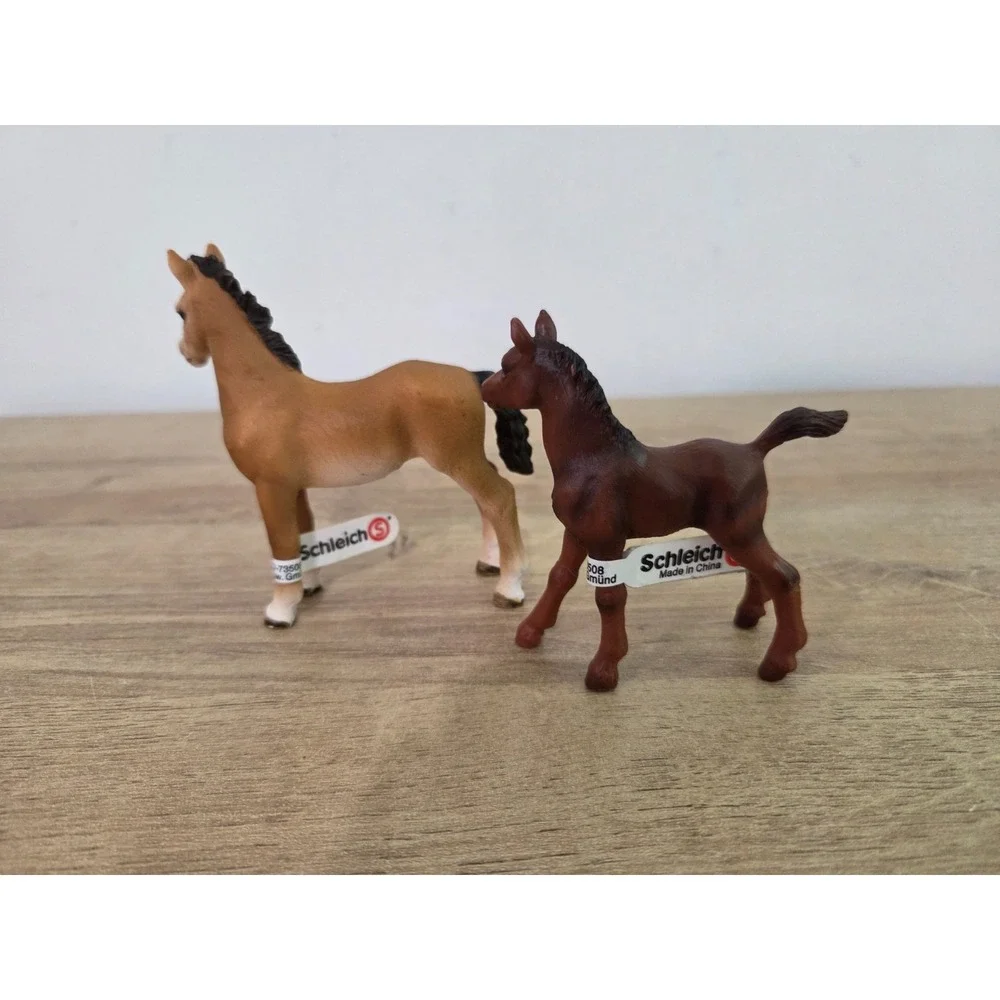 NWT Schleich Horse Set Hanoverian Foal 13115 + Tennessee Walker Yearling 13714